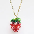 LIMITED EDITION 14 K Gold Filled Handmade Beaded Sparkly Swarovski Crystal Berry Necklaces