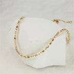 14K Gold Filled Bead Necklace Dainty Bead Choker Handmade Pendants Tarnish Resistant Necklace Bohemian Women Jewelry