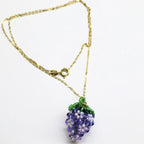 LIMITED EDITION 14 K Gold Filled Handmade Beaded Sparkly Swarovski Crystal Berry Necklaces