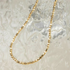 14K Gold Filled Bead Necklace Dainty Bead Choker Handmade Pendants Tarnish Resistant Necklace Bohemian Women Jewelry