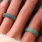 Round Studded Band Ring