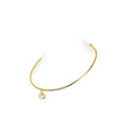 Bellux Pendant 925 Silver Plated 18K Gold Synthetic Zircon Gold Necklace White Diamond Pigeon Egg Choker