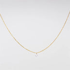 Real 14K Gold Filled Zircon Necklace Dainty Gold Choker Handmade Pendants Tarnish Resistant Necklace Boho Jewelry for Women